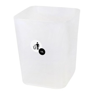 ถังขยะสี่เหลี่ยม 12 ลิตร สีขาว JCJ 1142 12 liter square trash bin white color JCJ 1142