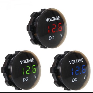 ตัววัดโวลท์ โวลท์มิเตอร์ติดรถยนต์ โวลท์มิเตอร์ติดหน้าปัด Car DC Volt meter