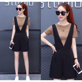 ส่งฟรี💖ชุดเอี๊ยมพร้อมเสื้อ