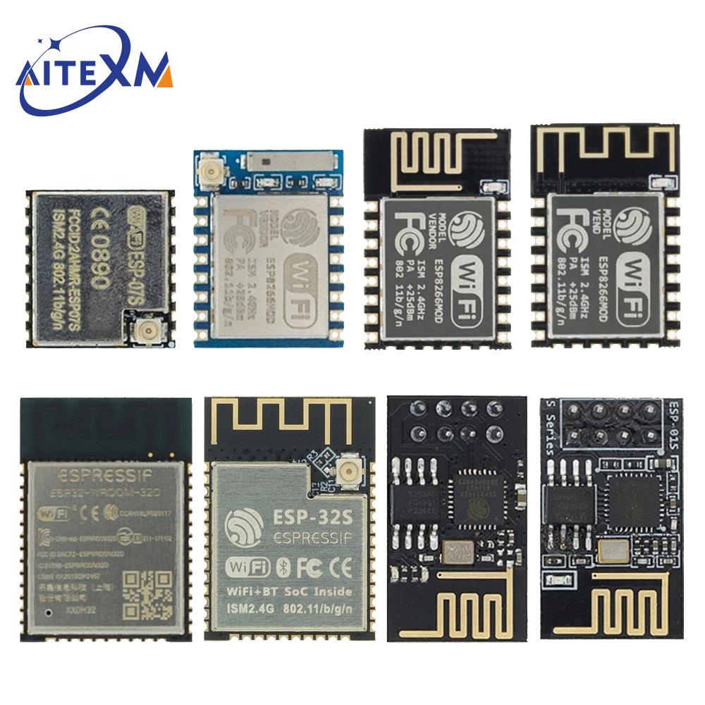 โมดูลรับส่งสัญญาณไร้สาย WIFI ESP8266 ESP-01 ESP-01S ESP-07 ESP-12E ESP-12F ESP-32 ESP-32S 2.4G สําหร
