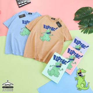 เสื้อยืด ลาย ไดโนเสาร์ REPTAR! โพลีเอสเตอร์ โอเวอร์ไซส์ oversize