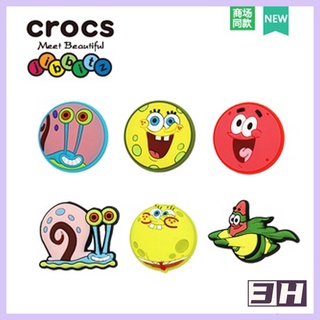 CROCS &lt;Wow&gt; ชุดจิ๊บบิต สพันจ์บ็อบ จี้รองเท้า จิบบิตซ์ โครค จิบบิต คุณภาพสูง ของแท้ จิบบิตซ์