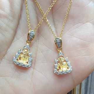 จี้องค์พระหลวงปู่ทวด เพชร Round Brilliant 13/0.09 ct.