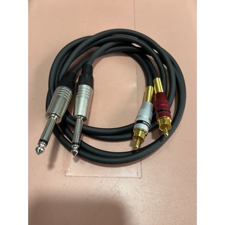 สายแจ๊คโมโน-rcaแบบชุด2เส้นทำจากสายชีลสเตอริโอwiremanหัวของmi…