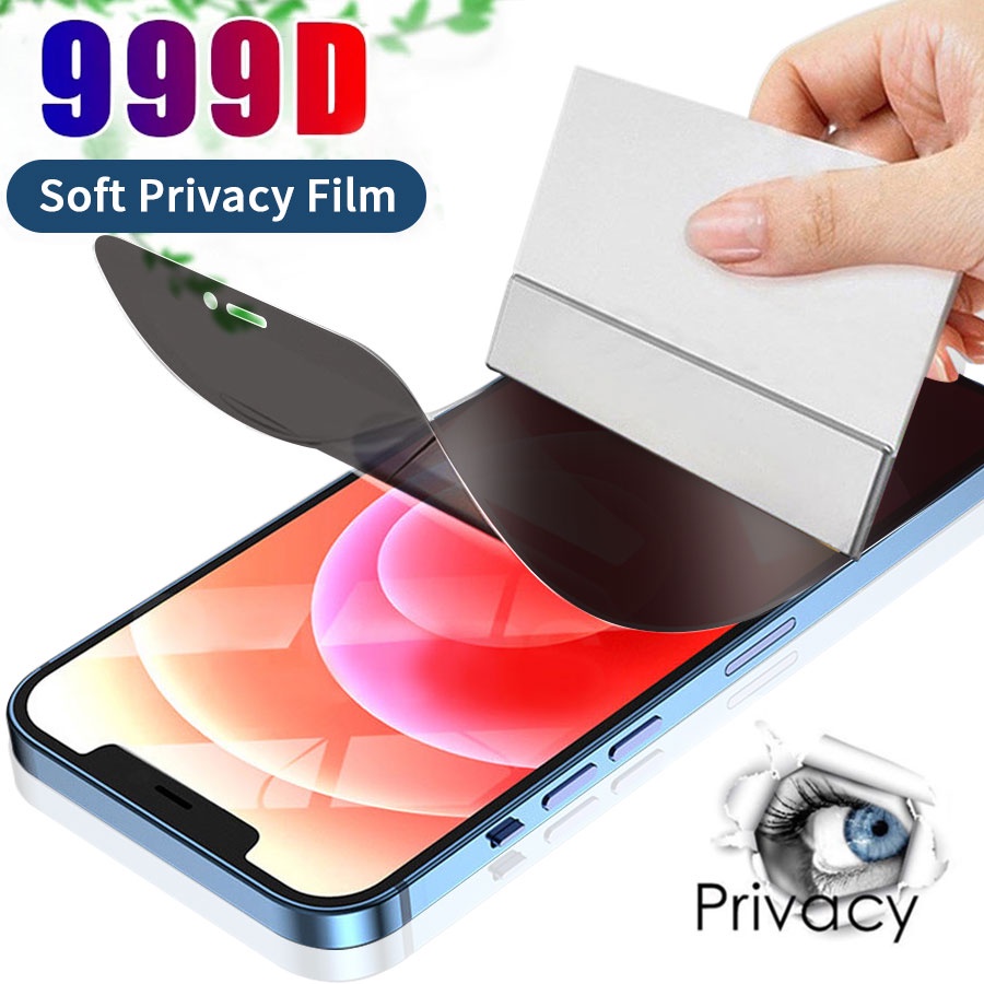 ฟิล์มไฮโดรเจล ฟิล์มความเป็นส่วนตัว ฟิล์มกันเสือก สำหรับ iPhone 15 14 12 13 11 Pro Max 15 7 8 6 6s 14 Plus X XR XS Max XR SE 2020 ฟิล์มกันรอย