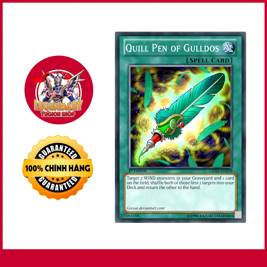 [การ์ด Yugioh ดั้งเดิม] ปากกา Quill ของ Gulldos