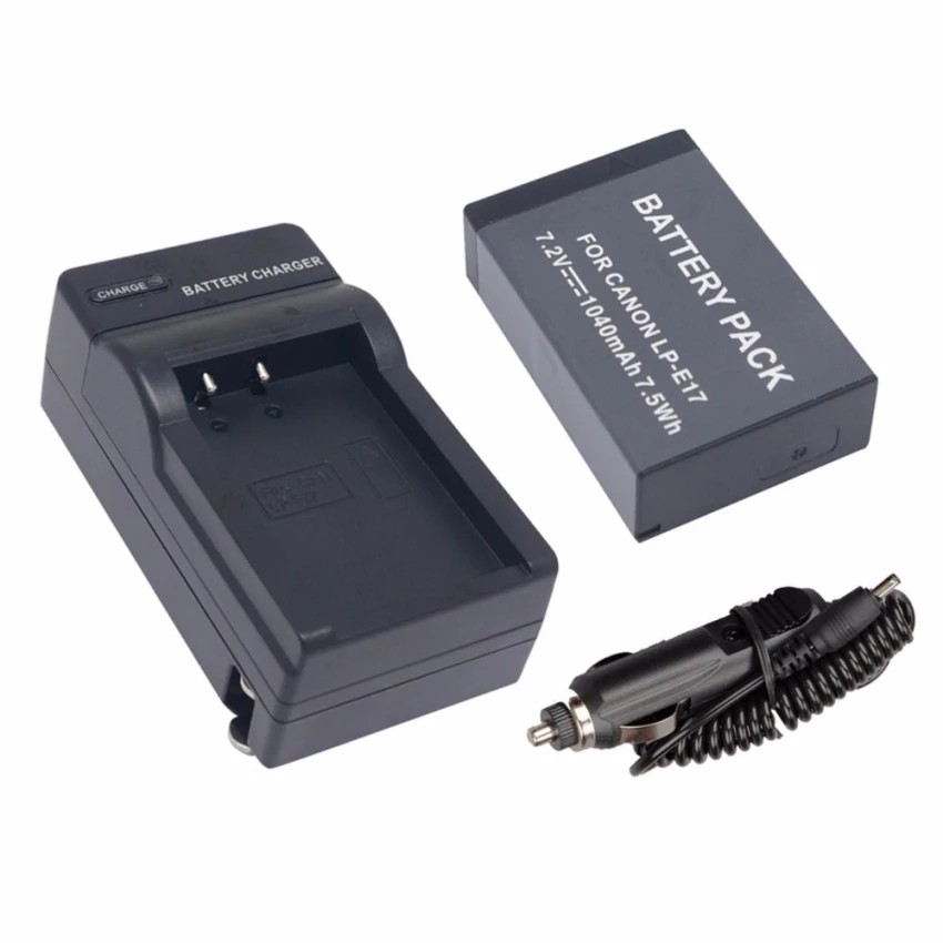 แบตกล้อง LP-E17 FOR Canon EOS-M3 EOS M5 EOS 8000D EOS  รหัสแบต LP-E17 และแท่นชาร์จแบตกล้อง 2in1#178