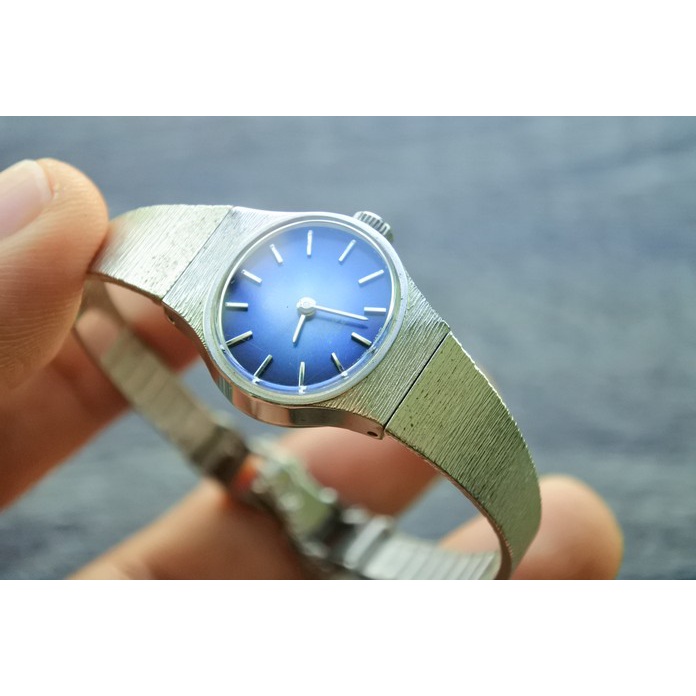 นาฬิกา Vintage มือสองญี่ปุ่น Orient Chamade 21J Handwinding Blue Dial NOS LM120 14300