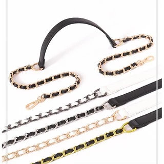 สายกระเป๋า โซ่ + PU สายโซ่ และหนังพียู ⛓ PU Chain Strap ⛓