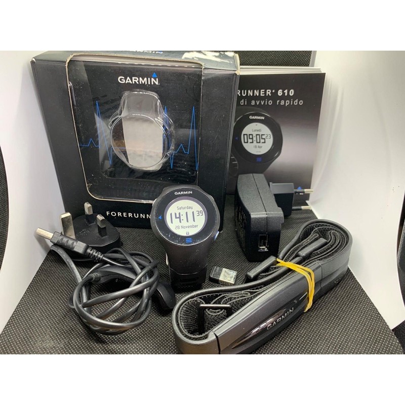 Garmin Forerunner 610 นาฬิกา GPS หน้าจอสัมผัส ขนาด 1 นิ้ว