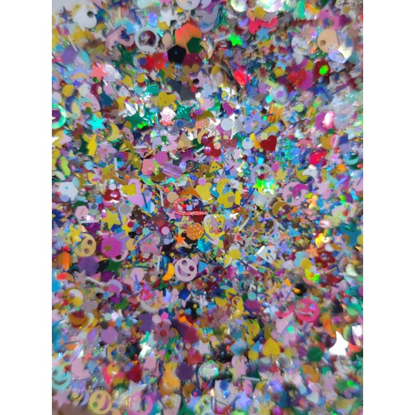 ♡♡Mix Colorful Glitter ◆ (กากเพชรรวมม้อบแม้บจ้า ) กลิ๊ตเตอร์เกรดงานเกาหลี (บรรจุกระปุกจ้า )