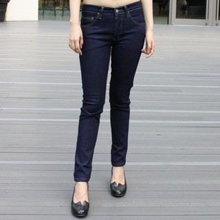 Golden Zebra Jeans กางเกงยีนส์หญิงขาเดฟ ผ้ายืดสีน้ำเงิน (Size เอว 28-36)