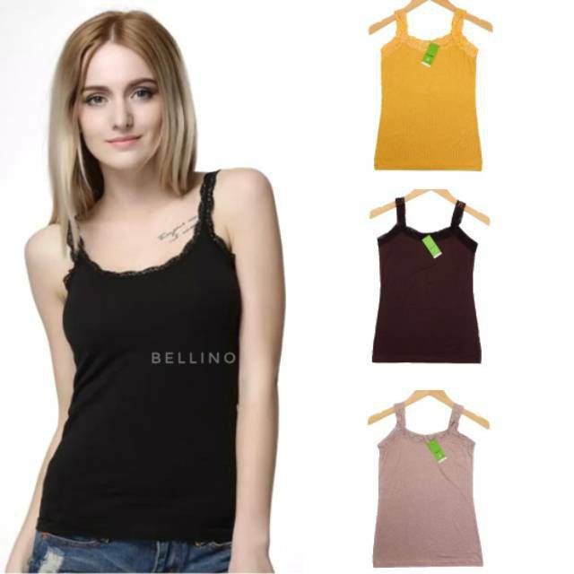 IBEL - Camisole เสื้อกล้ามลูกไม้ผู้หญิงทุกขนาด Fit L-XL / เสื้อกล้ามผู้หญิงนุ่มพิเศษ เสื้อกล้ามลูกไม