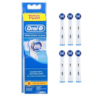 หัวแปรงสีฟันไฟฟ้า Oral-B Precision Clean Replacement Electric Toothbrush Heads refill  ของแท้ oral b ออรัลบี EB20