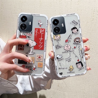 เคสโทรศัพท์มือถือ ซิลิโคนนิ่ม แบบใส ลายการ์ตูนน่ารัก สําหรับ VIVO Y02S Y02S