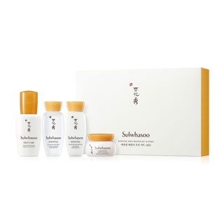 แท้Sulwhasoo Essential Daily Routine Kit (4 Items) เซ็ทบำรุงผิวหน้า 4 ชิ้น สูตรใหม่ล่าสุด ซัลวาซูเอสเซ้นเดลี่รูทีนคิทเซต