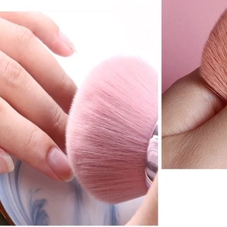 แปรงคาบูกิสี Rose gold สำหรับใช้ปัดฝุ่นที่เล็บหรือแต่งหน้า แปรงปัดฝุ่น