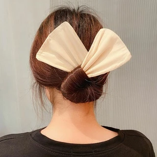 Magic Twisted Clip Bow ผ้าทำผมม้วนเป็นทรงโบว์ แบบใหม่ล่าสุด โบว์ผูกผม ผ้ารัดผม ผ้ามัดผม ยางรัดผม ผูกผม กิ๊บผม กิ๊บติดผม