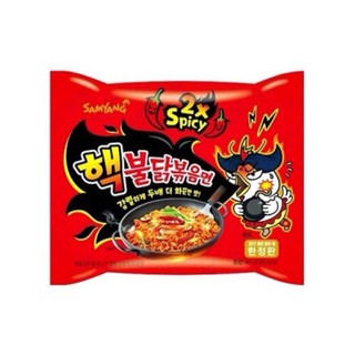 Samyang มาม่าเกาหลี  รสเผ็ดมาก x2 ขนาด 1 ถุง 5 ซอง แบบชนิดแห้ง อาหารนำเข้าจากเกาหลี ต้องลองง