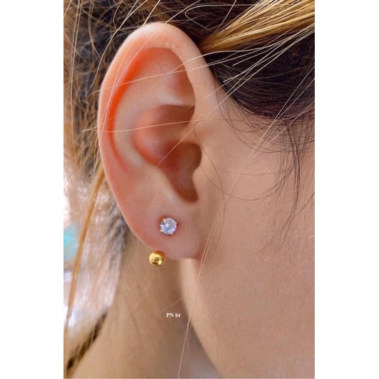 VT Gold CURVED EARRINGS