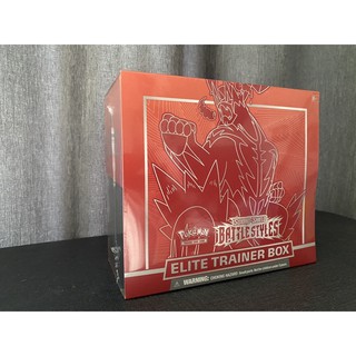 [In-Stock] Elite Trainer Box Battle Style Single Strike สีแดง