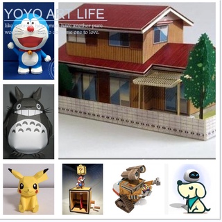 Lora PX1 โมเดลกระดาษ รูปโดราเอมอน 3D แฮนด์เมด DIY สําหรับตกแต่งบ้าน
