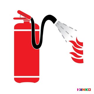 Nameplate FIRE EXTINGUISHER SYMBOL SIGN PANKO SA1901 Sign Home &amp; Furniture แผ่นป้าย สติ๊กเกอร์สัญลักษณ์ถังดับเพลิง PANKO