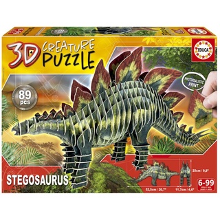 Educa - Stegosaurus 3D ขนาด 89 ชิ้น (3มิติ)Made in Spain มีสินค้าที่ไทย พร้อมส่งได้ทันที