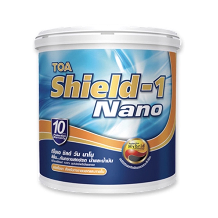 TOA ทีโอเอ ชิลด์ วัน นาโน ภายนอกและภายใน กึ่งเงา TOA Shield-1 Nano For Exterior & Interior (ขนาดแกลลอน)