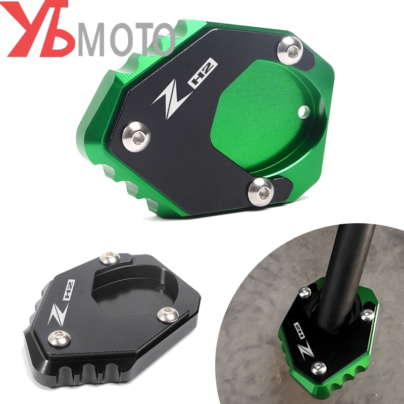 Kickstand Foot Side Stand Extension Pad Support Plate For KAWASAKI Z H2 ZH2 Zh2 2019 2020 2021