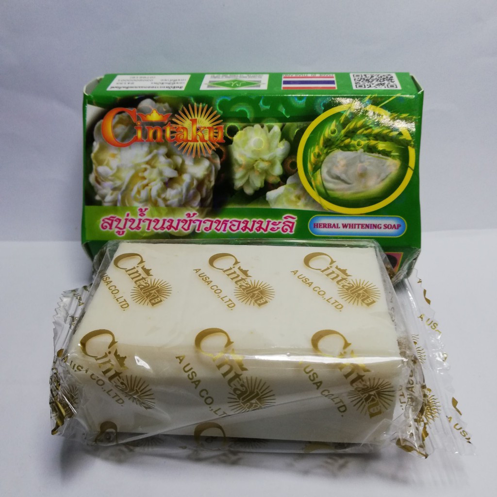สบู่น้ำนมข้าวหอมมะลิJasmine Rice Milk Soap Shopee Thailand