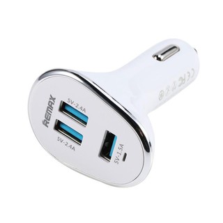 อุปกรณ์ชาร์จไฟในรถยนต์ 6.3A/ขาว Remax Non-Seriese/Car charger 6.3A / White Remax Non-Seriese