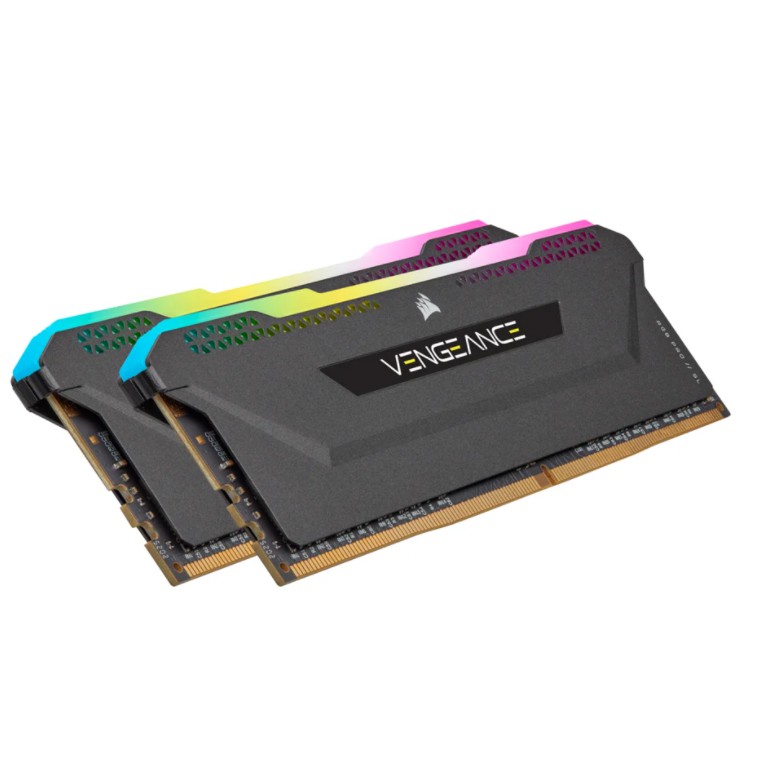16GB (8GBx2) DDR4 3200MHz RAM (หน่วยความจำ) CORSAIR VENGEANCE RGB PRO SL (BLACK) (CMH16GX4M2E3200C16)