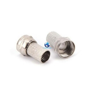 หัวแจ็ค สำหรับสาย RG6 สายทีวี สัญญาณดาวเทียม สายกล้องวงจรปิด