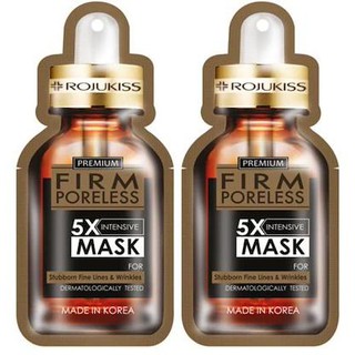 Rojukiss FIRM Poreless 5X Intensive Mask โรจูคิส เฟริม พอร์เลส 5 เอ็กซ์ อินเทนซีฟ มาส์ก x 2แผ่น