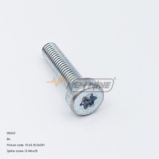 05433 SPLINE SCREW IS-M6×25 B6 9800 SUPER