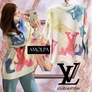 เสื้อคลุมแขนยาว LOUIS VUITTON   KNITT ตัวล่าสุด 2021SS ผ้าใส่สบาย