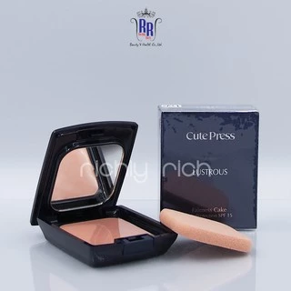 🔸แท้|ส่งไว🔸 CUTE PRESS แป้งเค้ก แป้งผสมรองพื้น Lustrous Fairness Cake SP15 ลัสทรัส ตลับกระจก แป้ง คิวเพรส ริชชี่ริช