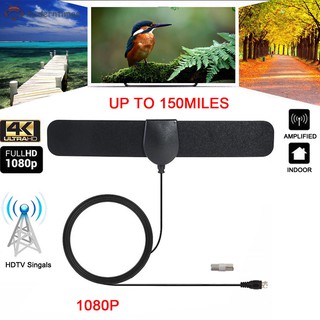 Mt 150 Mile Range Hd 4k Antena ดิจิตอลในร่ม Hdtv รองรับ 1080 P