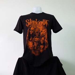 เสื้อยืดฤดูร้อนhotเสื้อวง SLIPKNOT สินค้าลิขสิทธิ์แท้100% S-5XLS-3XL