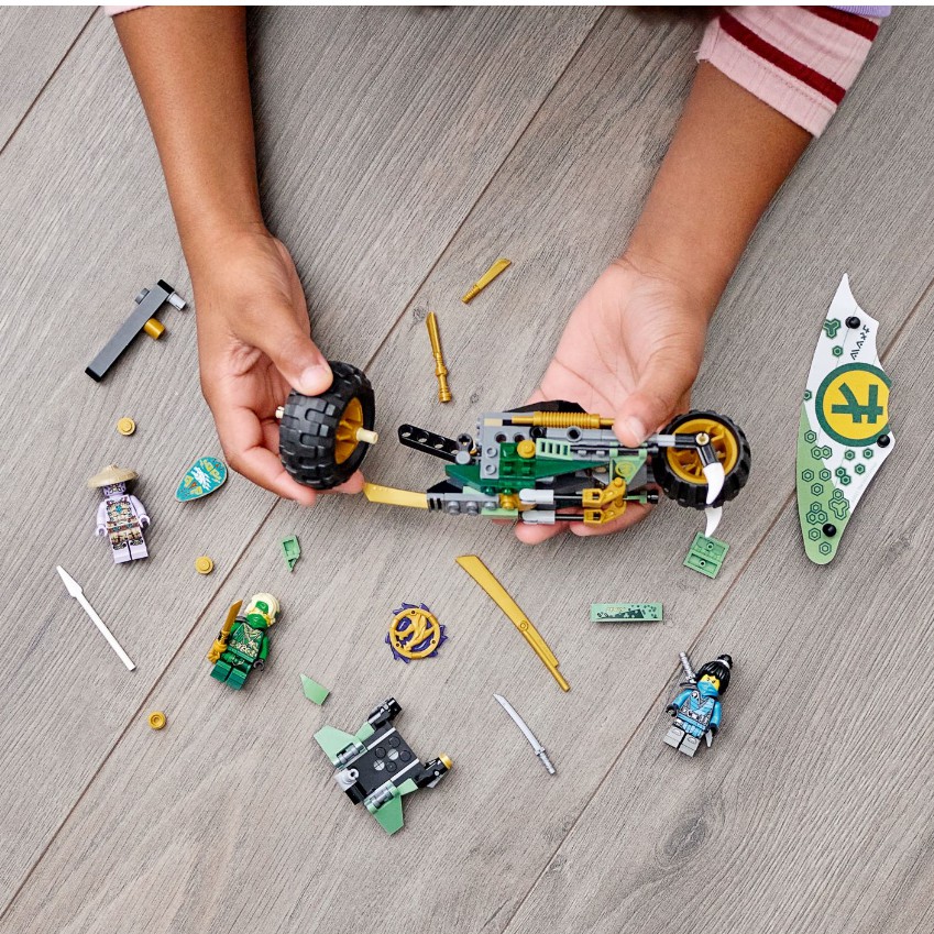 lego ninjago 71745 lloyd's jungle chopper bike