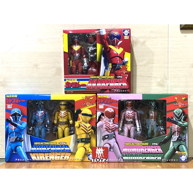 Hero Action Figure GoRanger Set (AkaRenger, AoRenger&KiRenger, MomoRenger&MidoRenger) จาก Evolution 