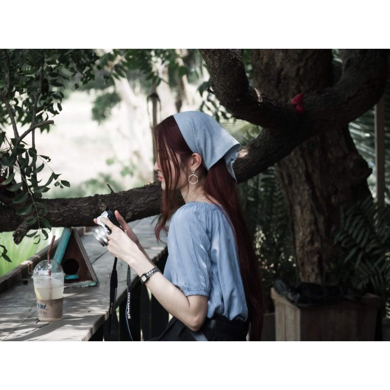 ผ้าโพกผม  ผ้าฝ้ายแท้100%  พร้อมส่ง มีเก็บเงินปลายทาง - รูปที่ 3