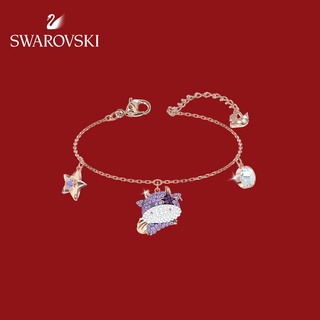 Swarovski LITTLE สร้อยข้อมือ จี้รูปวัวน่ารัก สีสันสดใส เครื่องประดับ สําหรับผู้หญิง