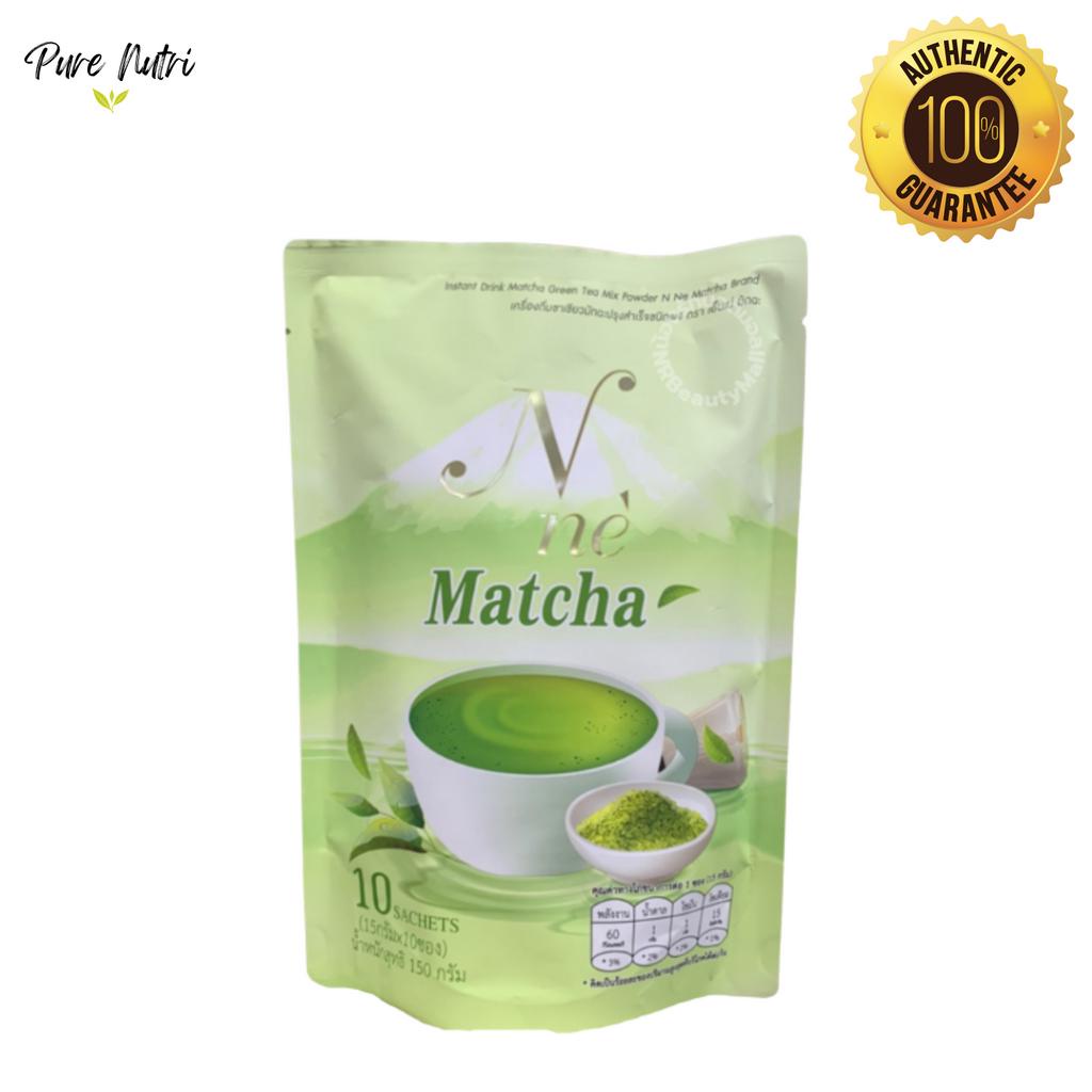 N'ne Matcha เอ็นเน่มัตฉะ ชาเขียวยายนี 10ซอง/1ห่อ