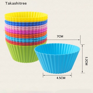 (Takashitree) แม่พิมพ์ซิลิโคน ทรงกลม สําหรับทําคัพเค้ก มัฟฟิน เบเกอรี่ 4 ชิ้น