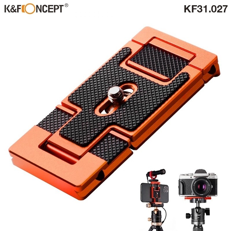 K&F ARCA SWISS QUICK RELEASE PLATE FOR CAMERA AND SMARTPHONE KF31.027 เพลทขาตั้งกล้อง #0