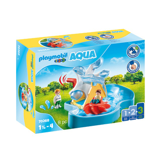 Playmobil 70268 1.2.3 AQUA Water Wheel Carousel แอ็คชั่นฟิกเกอร์ 123 อควา กังหันน้ำ