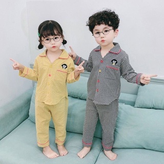 Summer Long-sleeved Boy Childrens Pajamas Princess Baby Suit