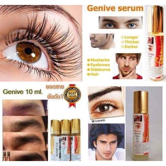 Genive SERUM สําหรับ GROWTH OF EYELASHES, EYEBROW และ BEARD/MUSTACHE